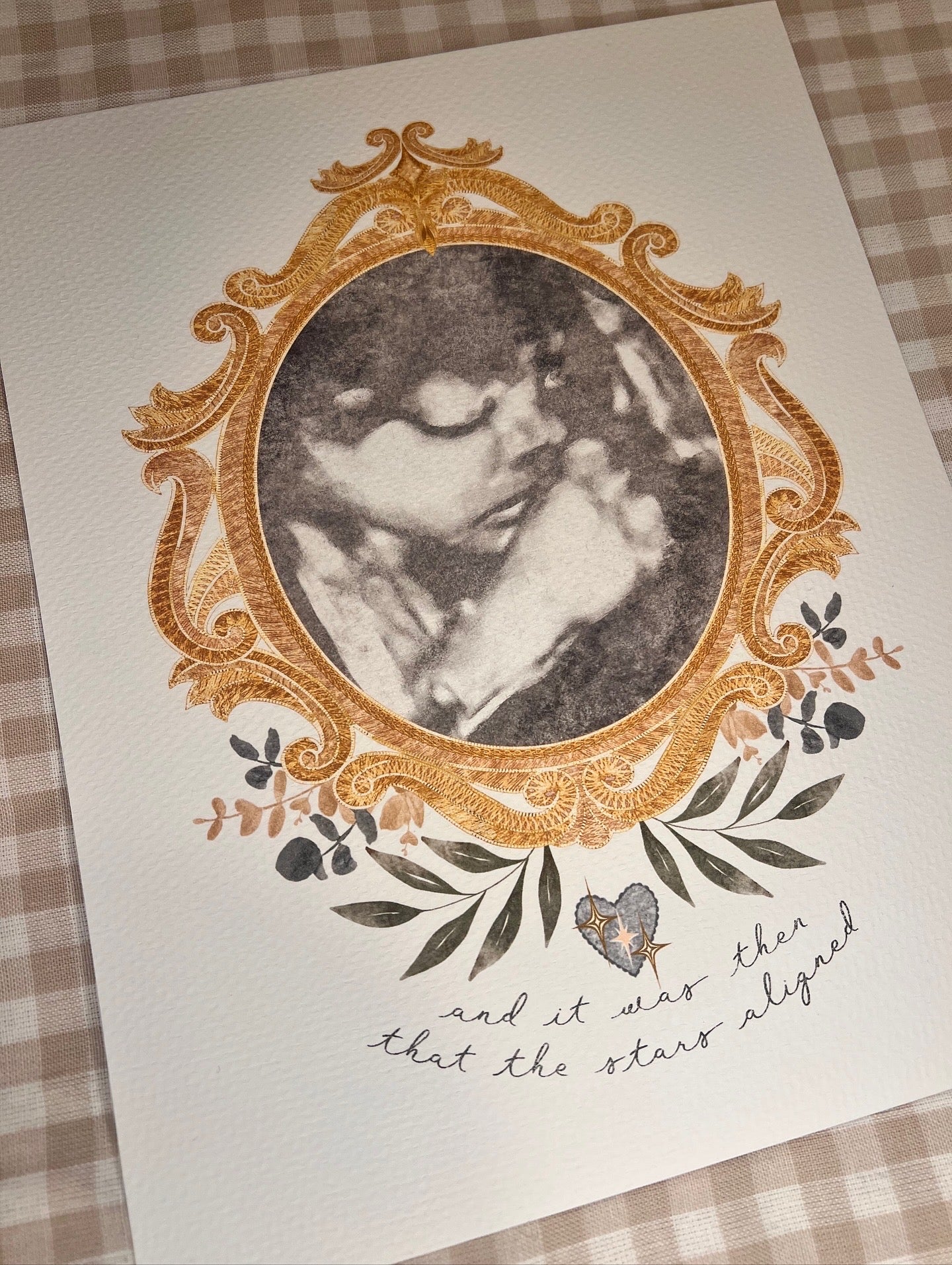 Custom Sonogram Print