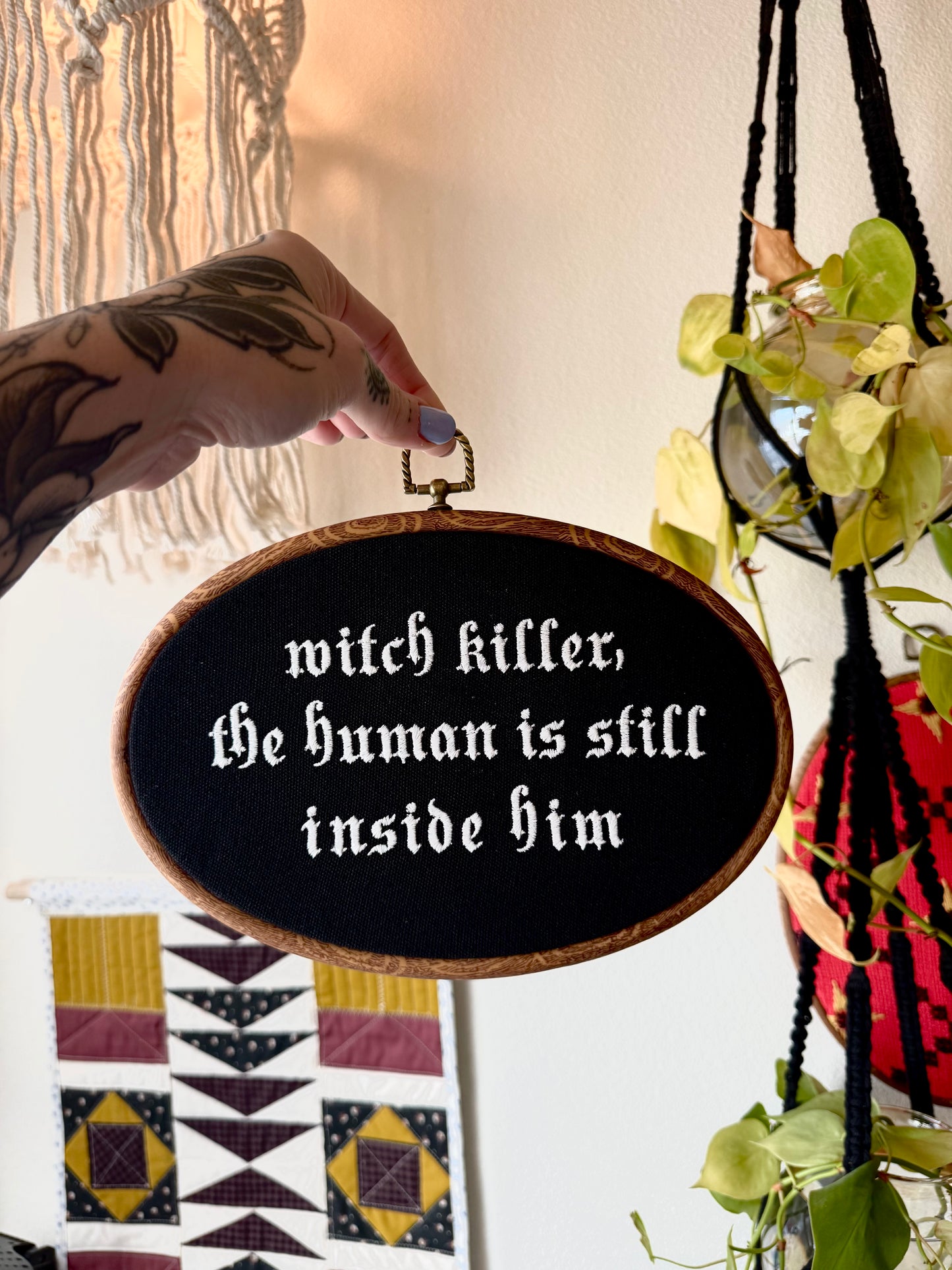 Witch killer : Embroidered TOG Oval art