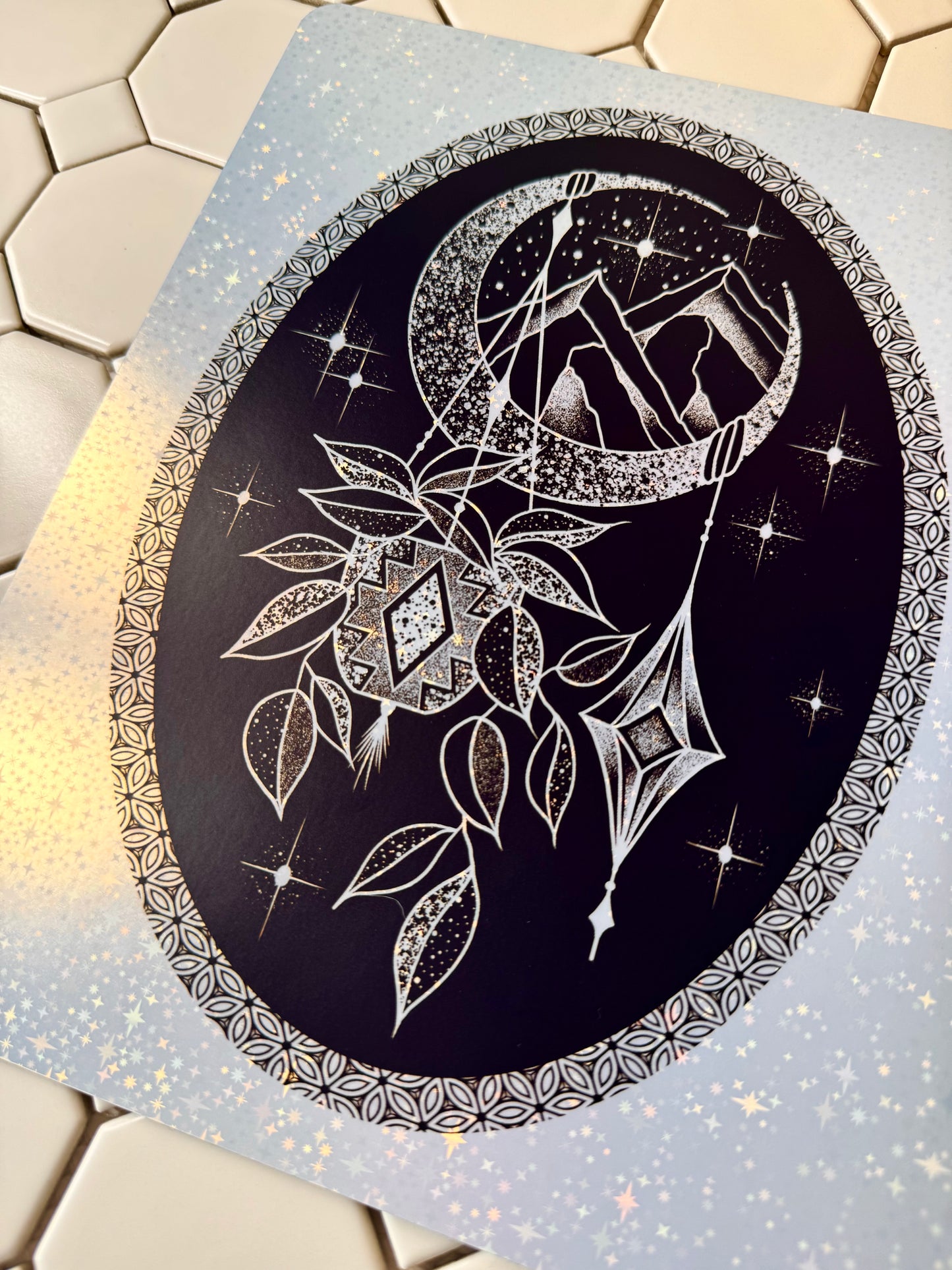 Frosted Holo: Pothos |8”x10”| Jan mail club print