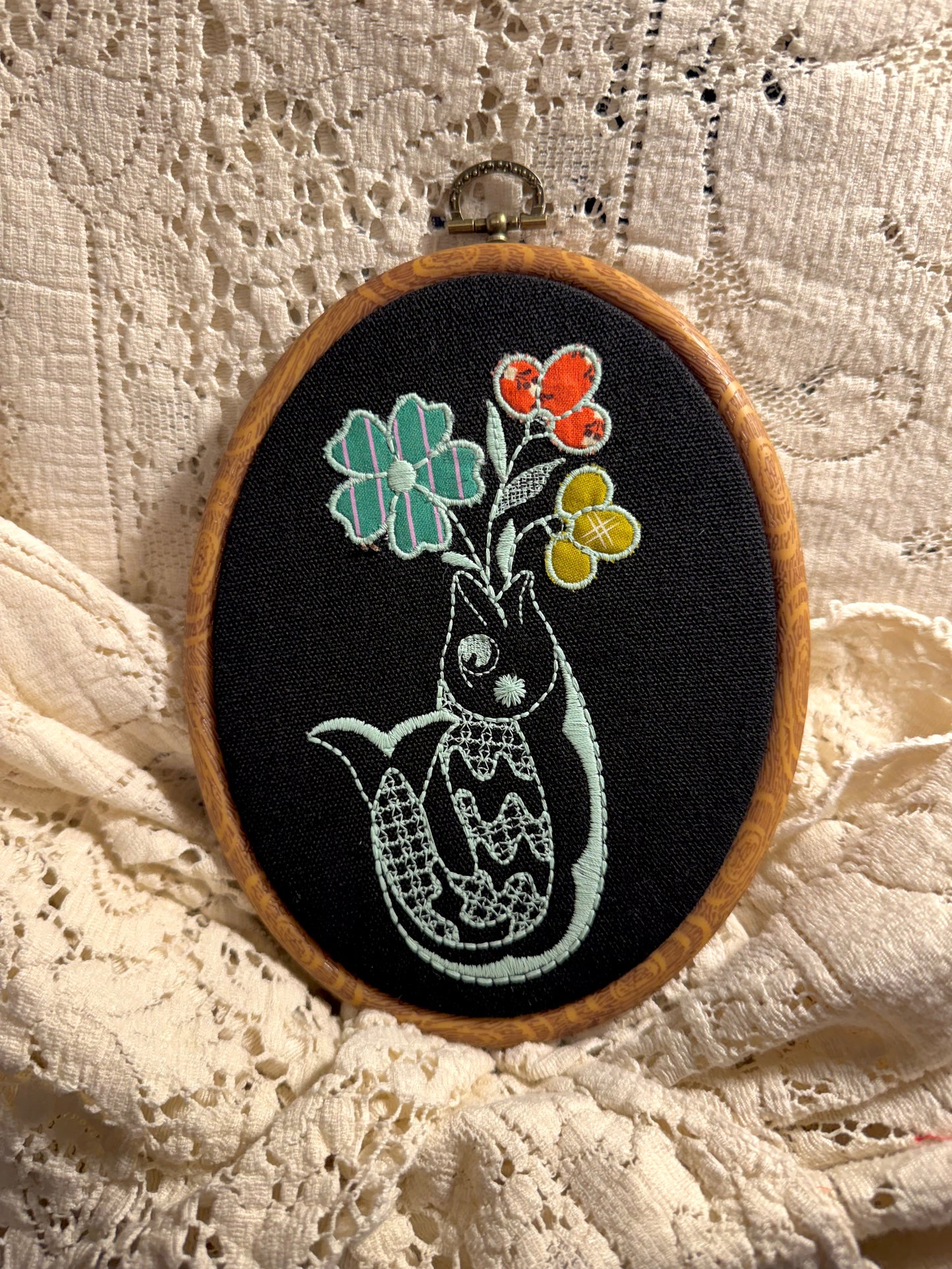 Fish Vase oval hoop 7.5"