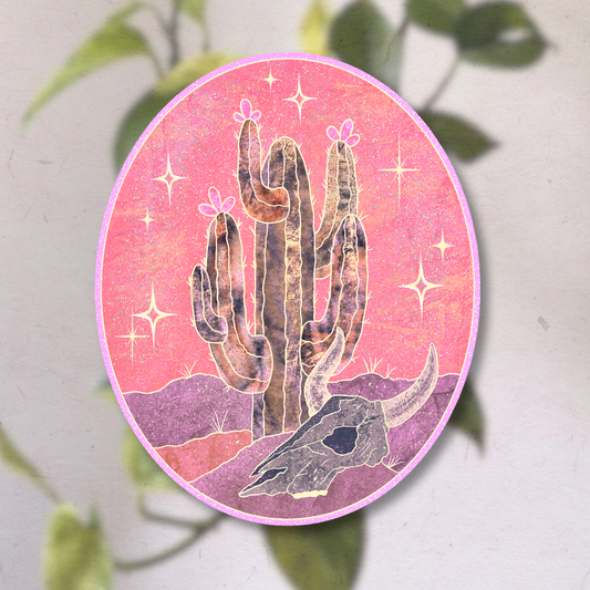 starlight cactus | Vinyl Sticker
