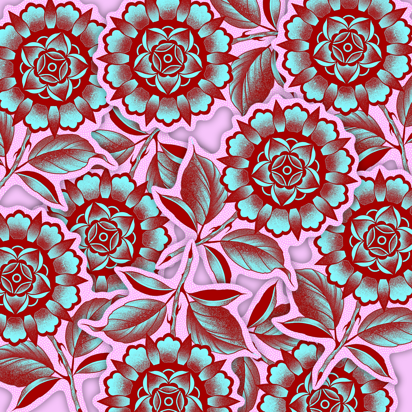 Mandala wild flower| Vinyl Sticker