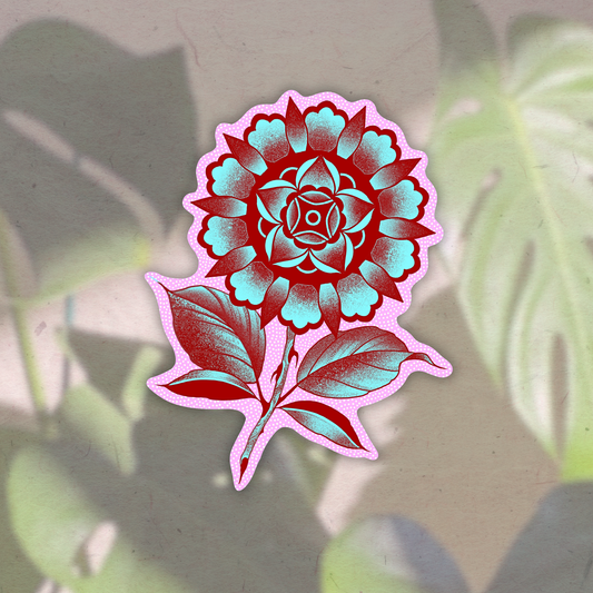 Mandala wild flower| Vinyl Sticker