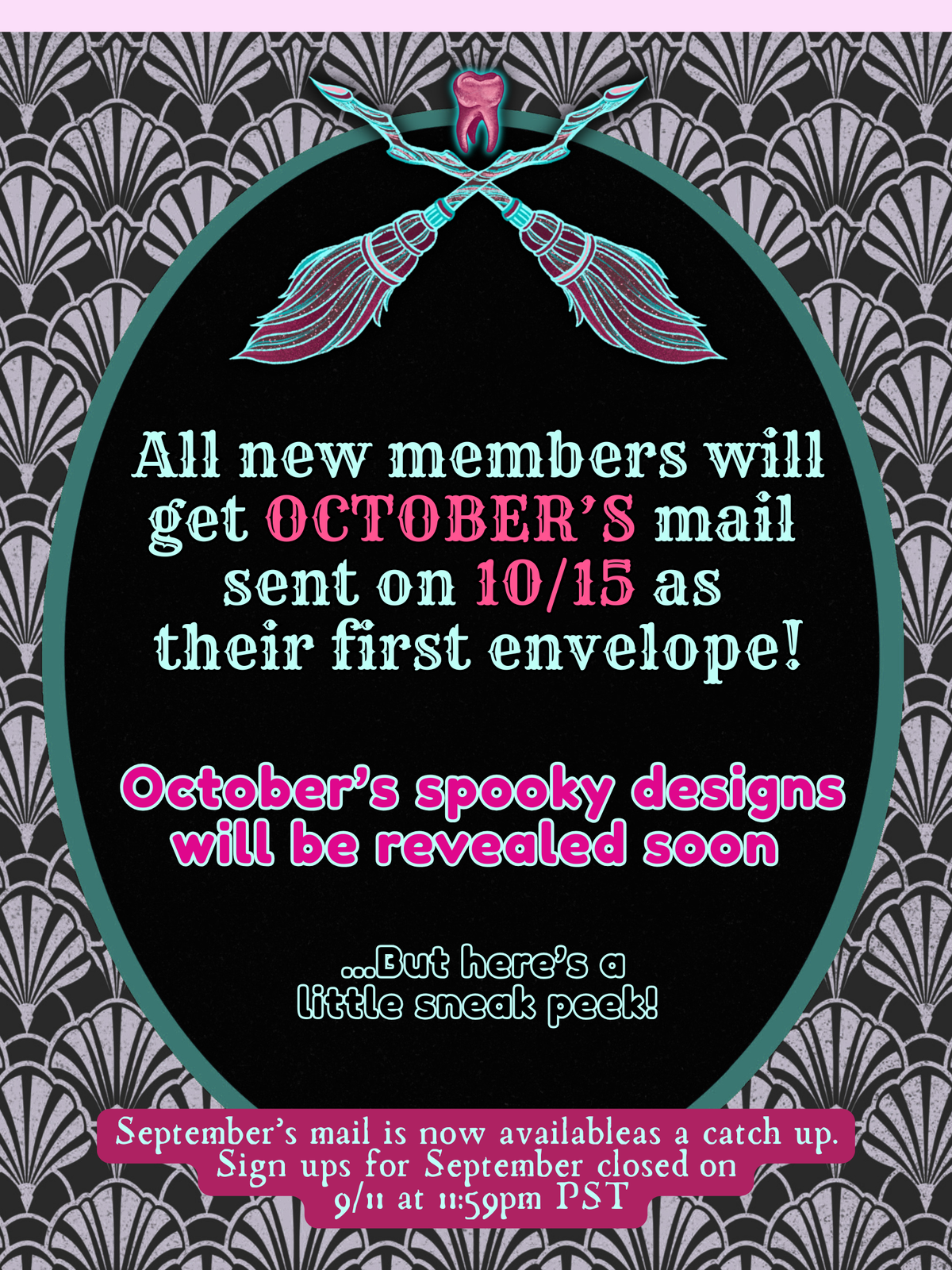 The Opalbones Post: OCTOBER'S Mail club membership (ships 10/15)