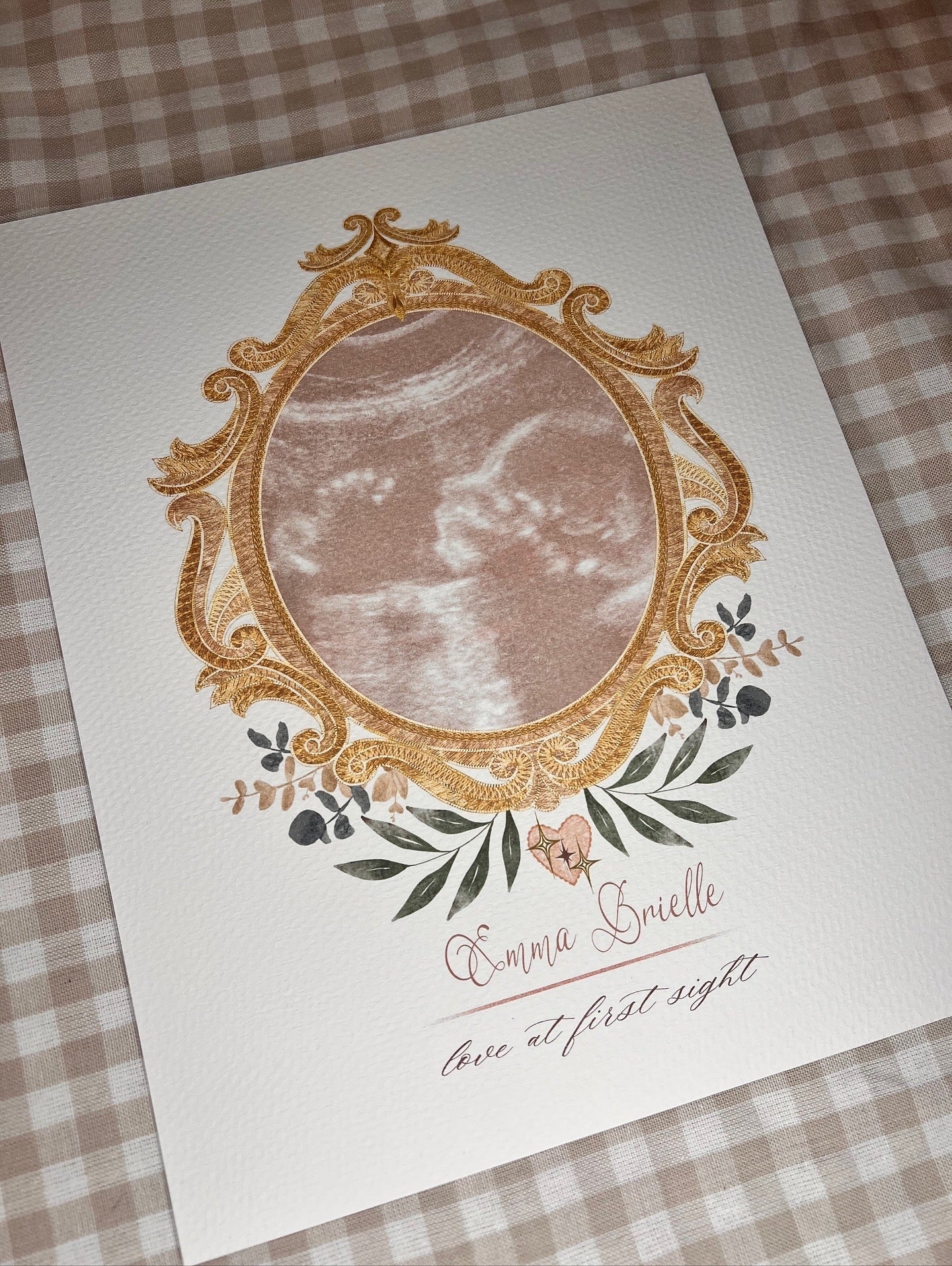 Custom Sonogram Print