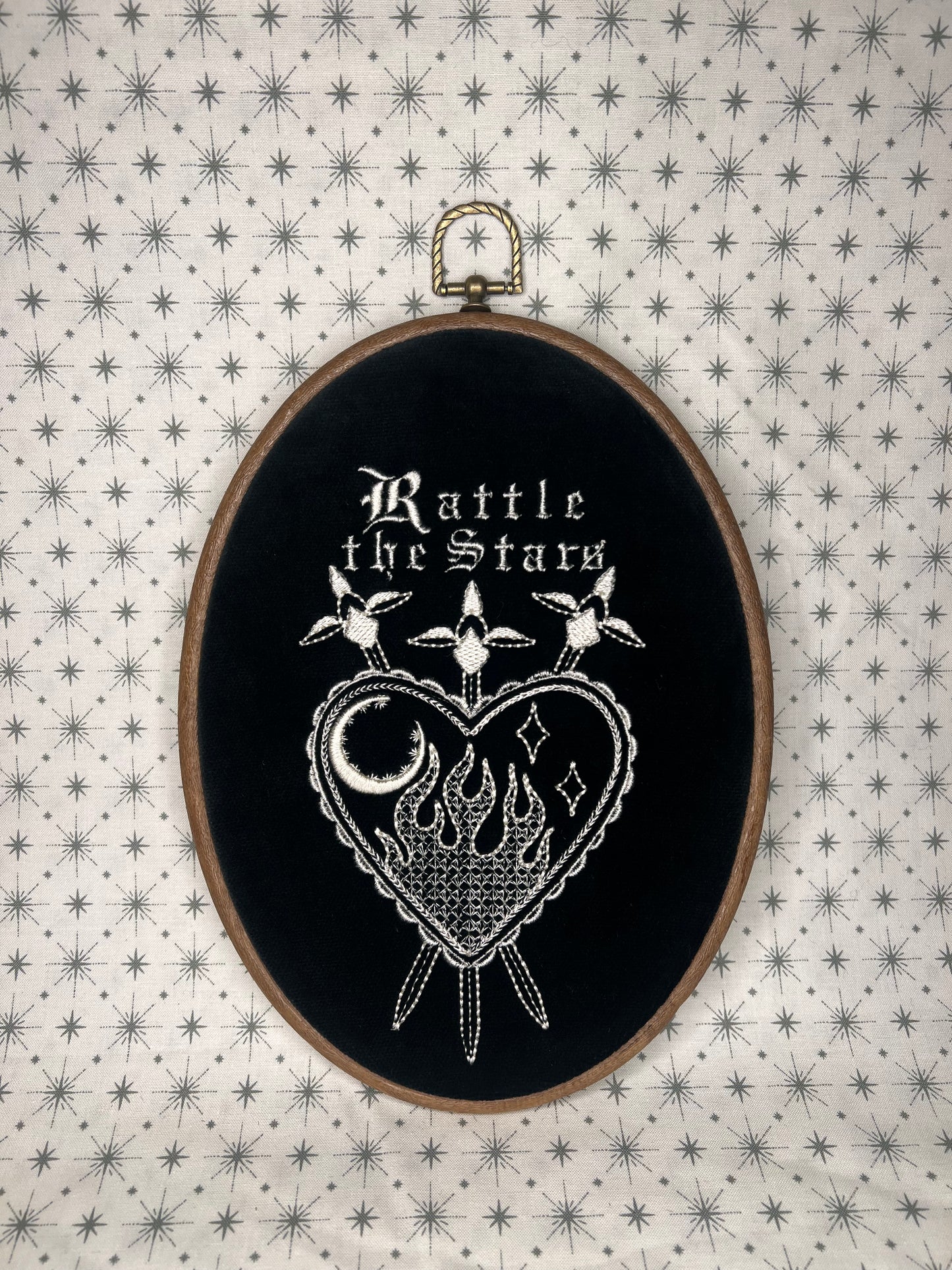 RATTLE THE STARS! Embroidered TOG Oval art