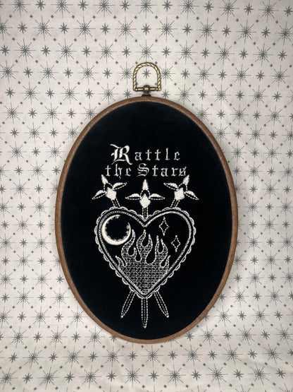 RATTLE THE STARS! Embroidered TOG Oval art