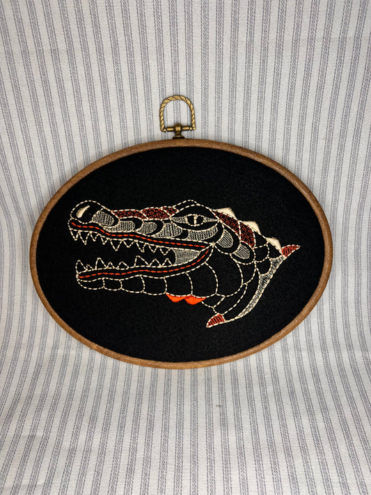 See ya later, alligator! Embroidery hoop 9.2"