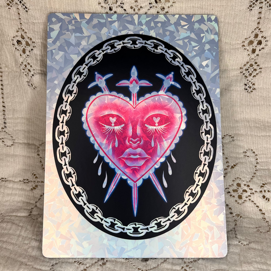 Cry Baby Frosted holographic print