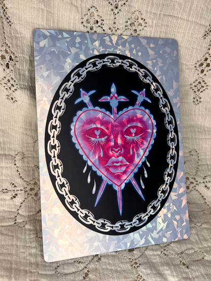 Cry Baby Frosted holographic print