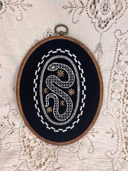 Ornate Snake hoop 7.5"