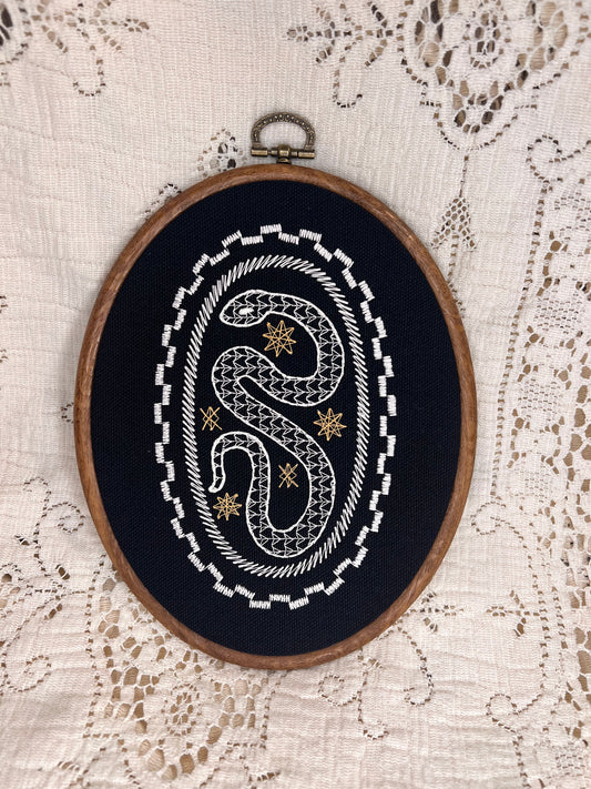Ornate Snake hoop 7.5"