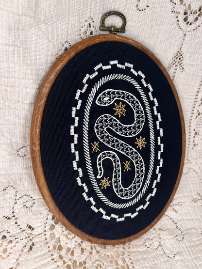 Ornate Snake hoop 7.5"