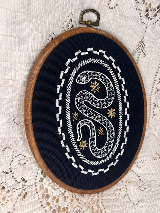 Ornate Snake hoop 7.5"