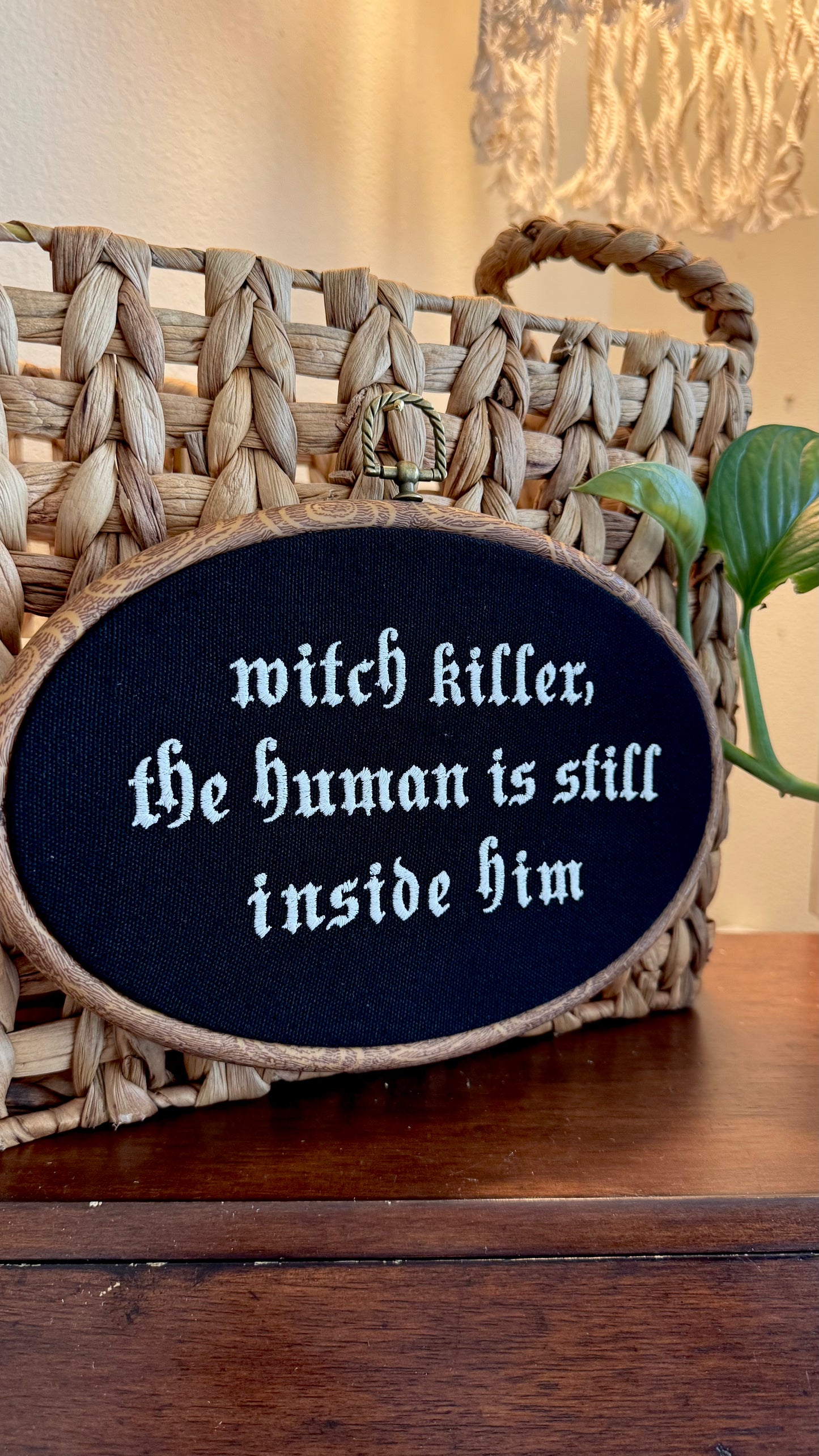 Witch killer : Embroidered TOG Oval art