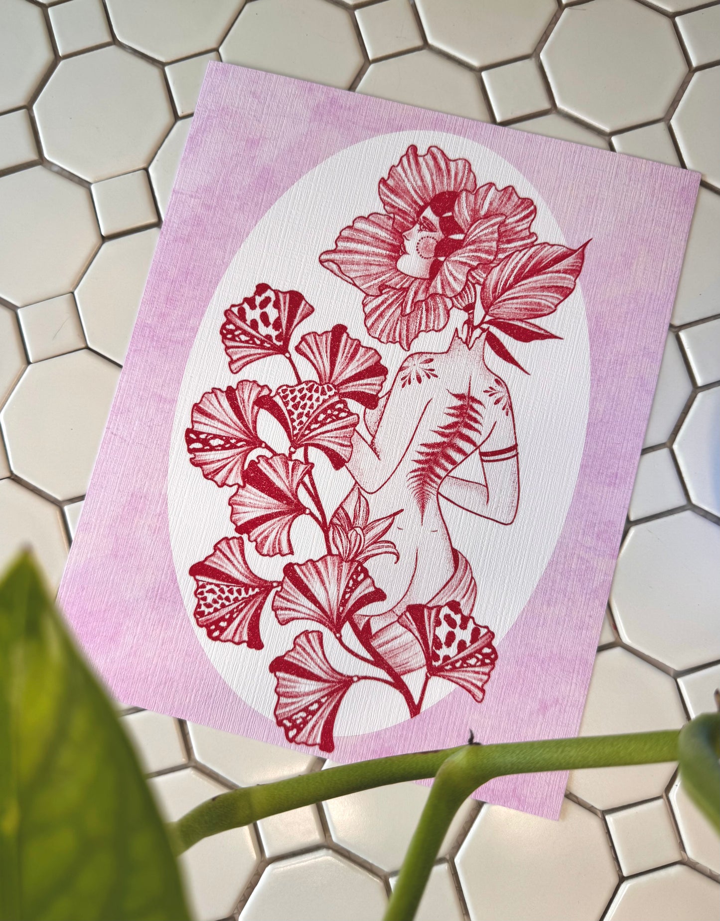 Lady in Red |8”x10”| March mail club print