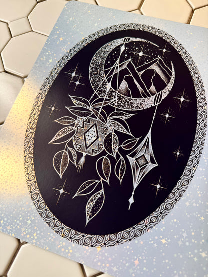 Frosted Holo: Pothos  |8”x10”| Jan mail club print
