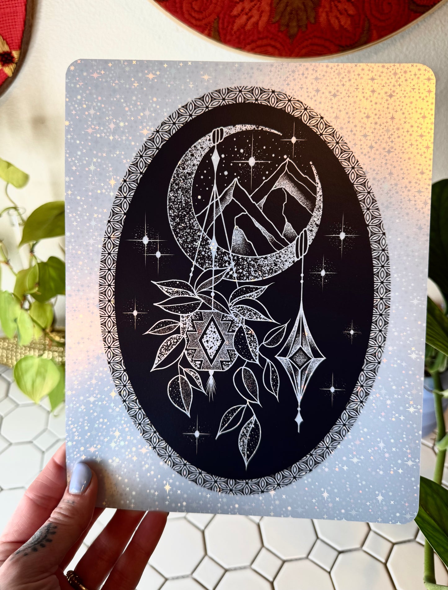 Frosted Holo: Pothos  |8”x10”| Jan mail club print