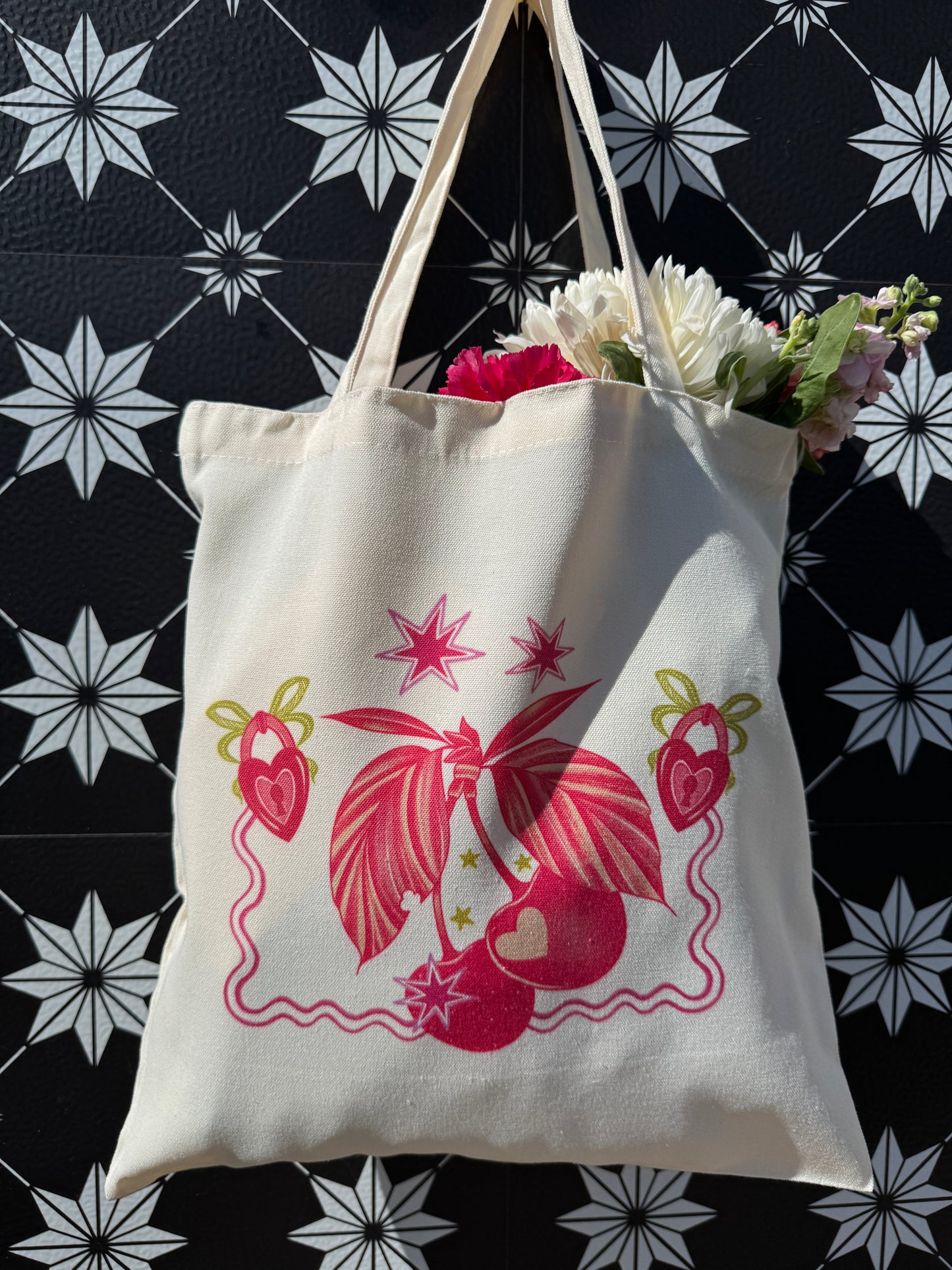 Cherry Bomb Tote Bag