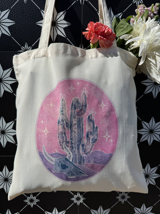 Moonlit Cactus | Tote Bag