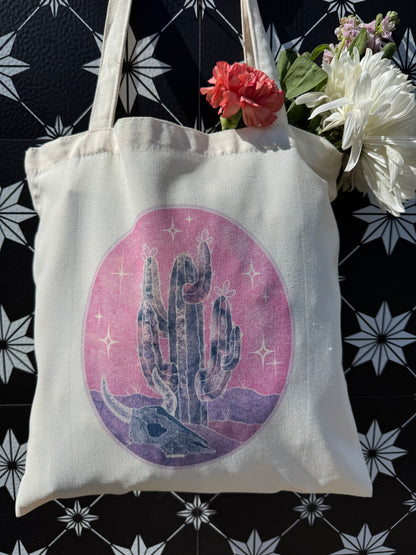 Moonlit Cactus | Tote Bag