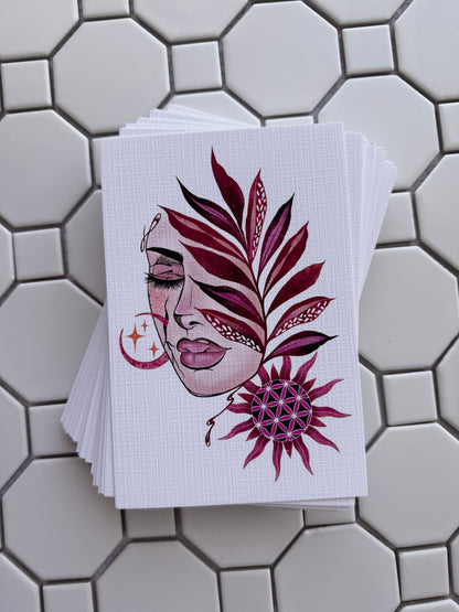Lady of the Sun and Moon| June mail club print (Larger sizes available)
