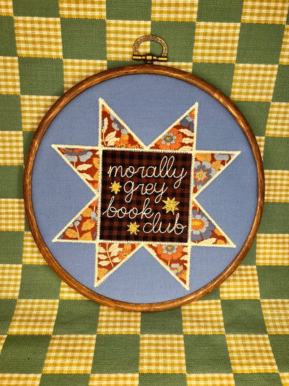Morally Grey Book Club sawtooth hoop