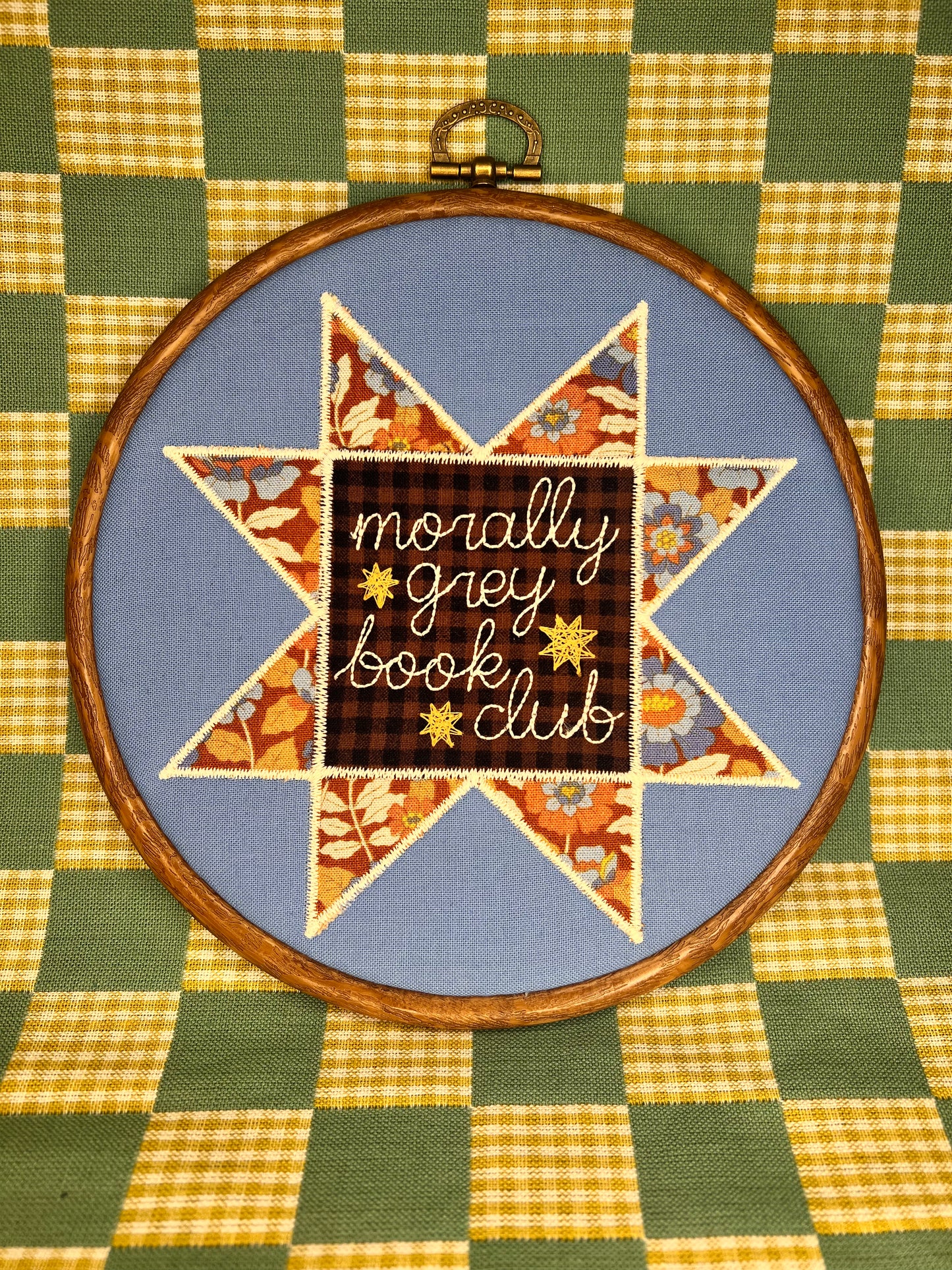 Morally Grey Book Club sawtooth hoop