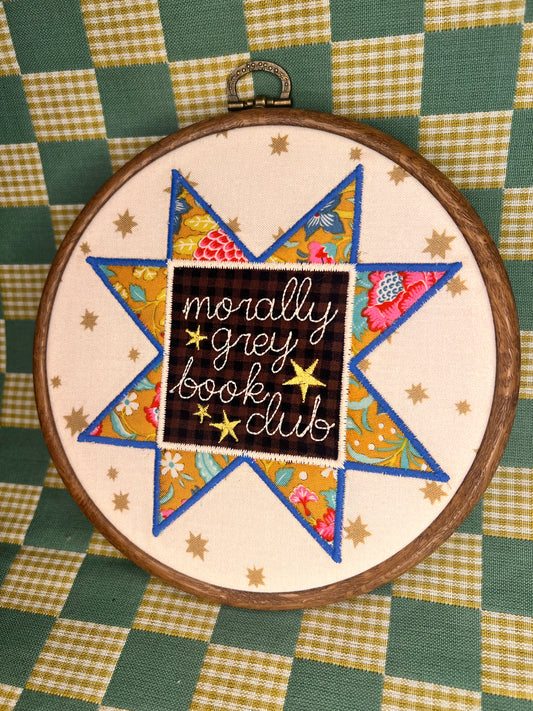 Morally Grey Book Club sawtooth hoop