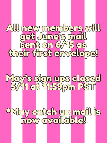 The Opalbones Post: JUNE'S Monthly Mail club membership (ships 6/15)