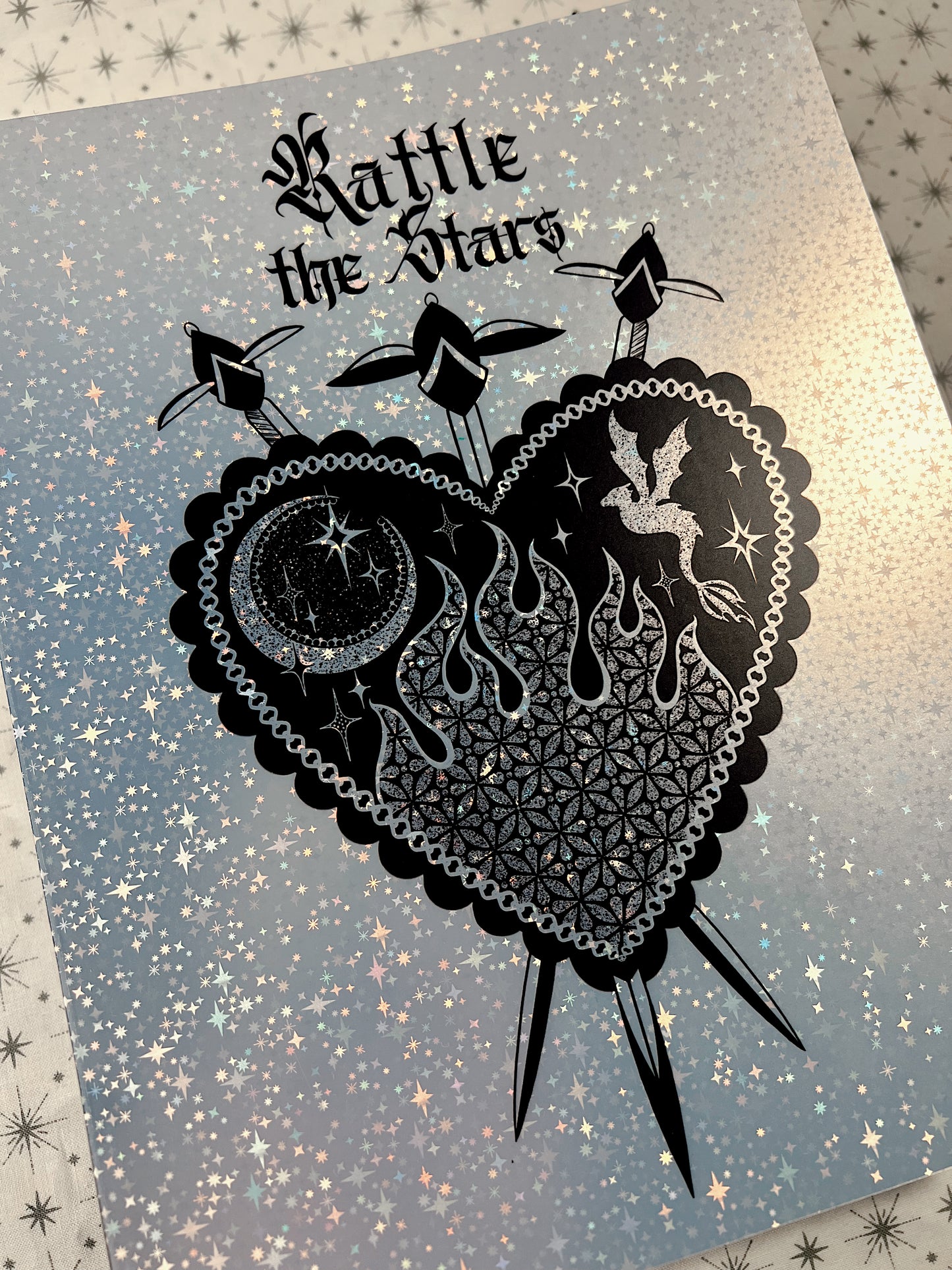 RATTLE THE STARS- TOG Frosted holographic print