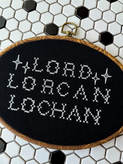 LORD LORCAN | 10" Embroidery hoop