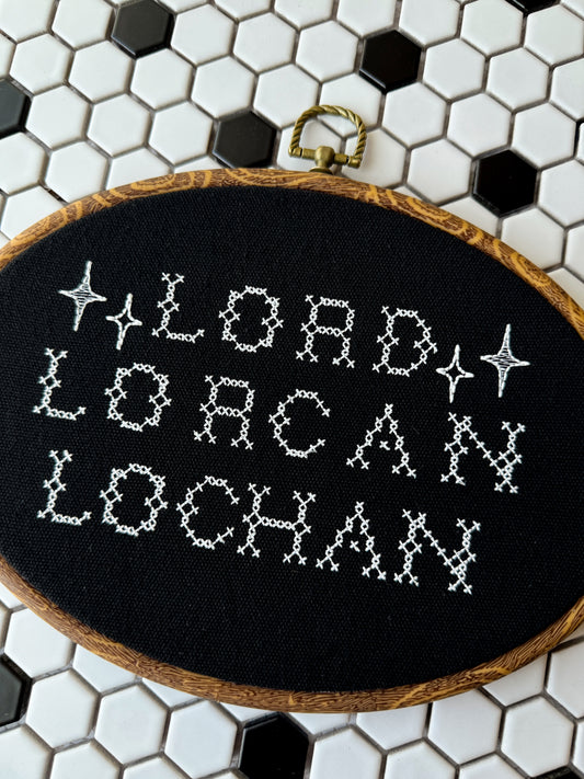 LORD LORCAN | 10" Embroidery hoop