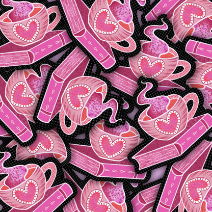 cozy reader| Vinyl Sticker (Shipped INTERNATIONAL)
