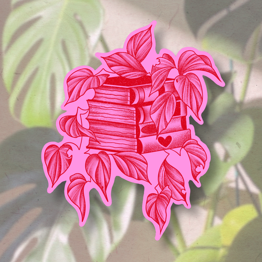 rooted amongst the pages| Vinyl Sticker