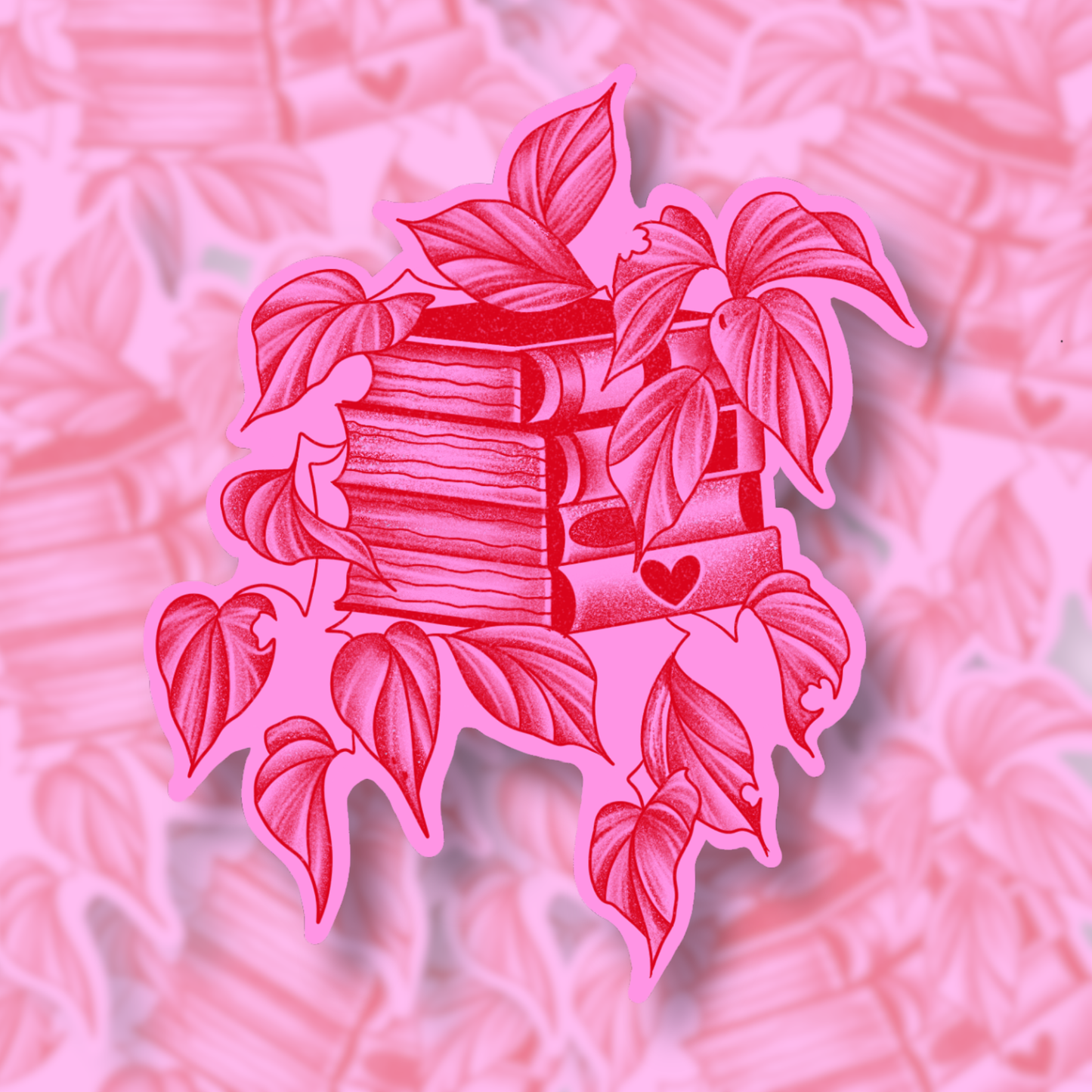 rooted amongst the pages| Vinyl Sticker