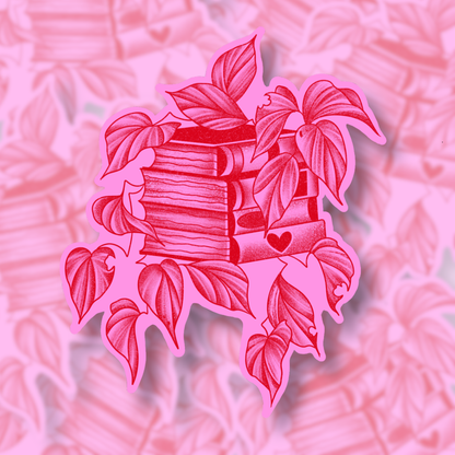 rooted amongst the pages| Vinyl Sticker