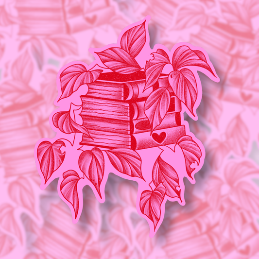 rooted amongst the pages| Vinyl Sticker