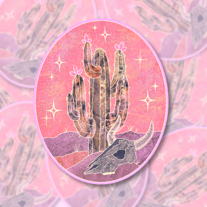 starlight cactus | Vinyl Sticker