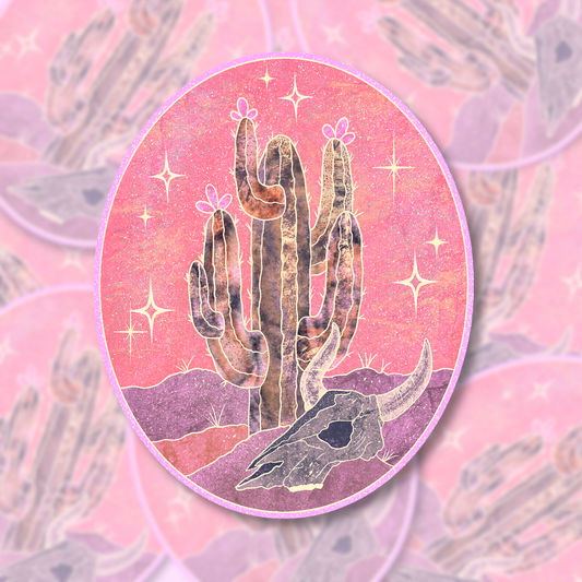 starlight cactus | Vinyl Sticker