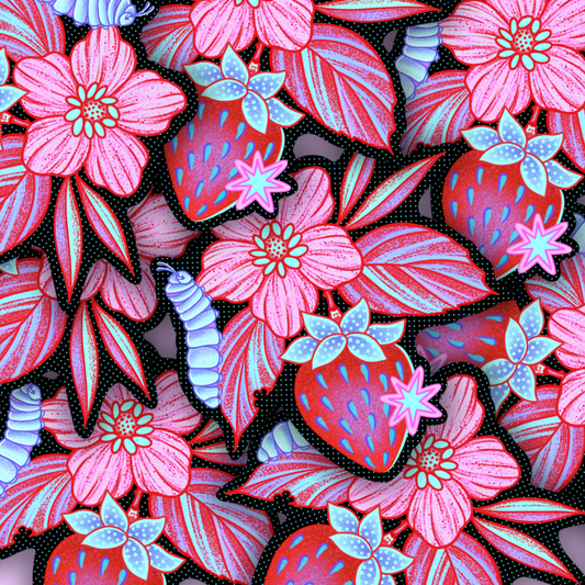 Strawberry fields | Vinyl Sticker
