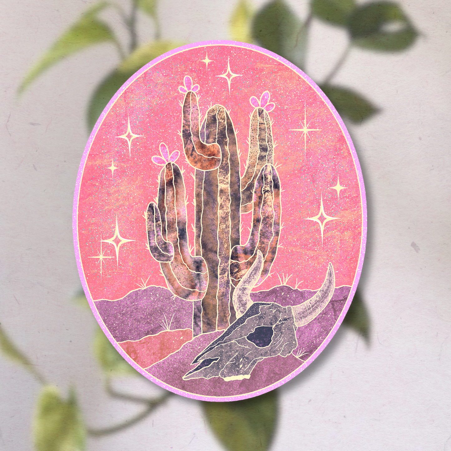 starlight cactus | Vinyl Sticker
