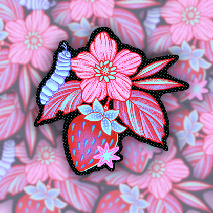 Strawberry fields | Vinyl Sticker