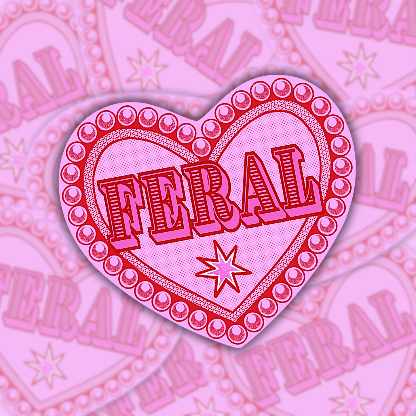 Feral Heart | Vinyl Sticker