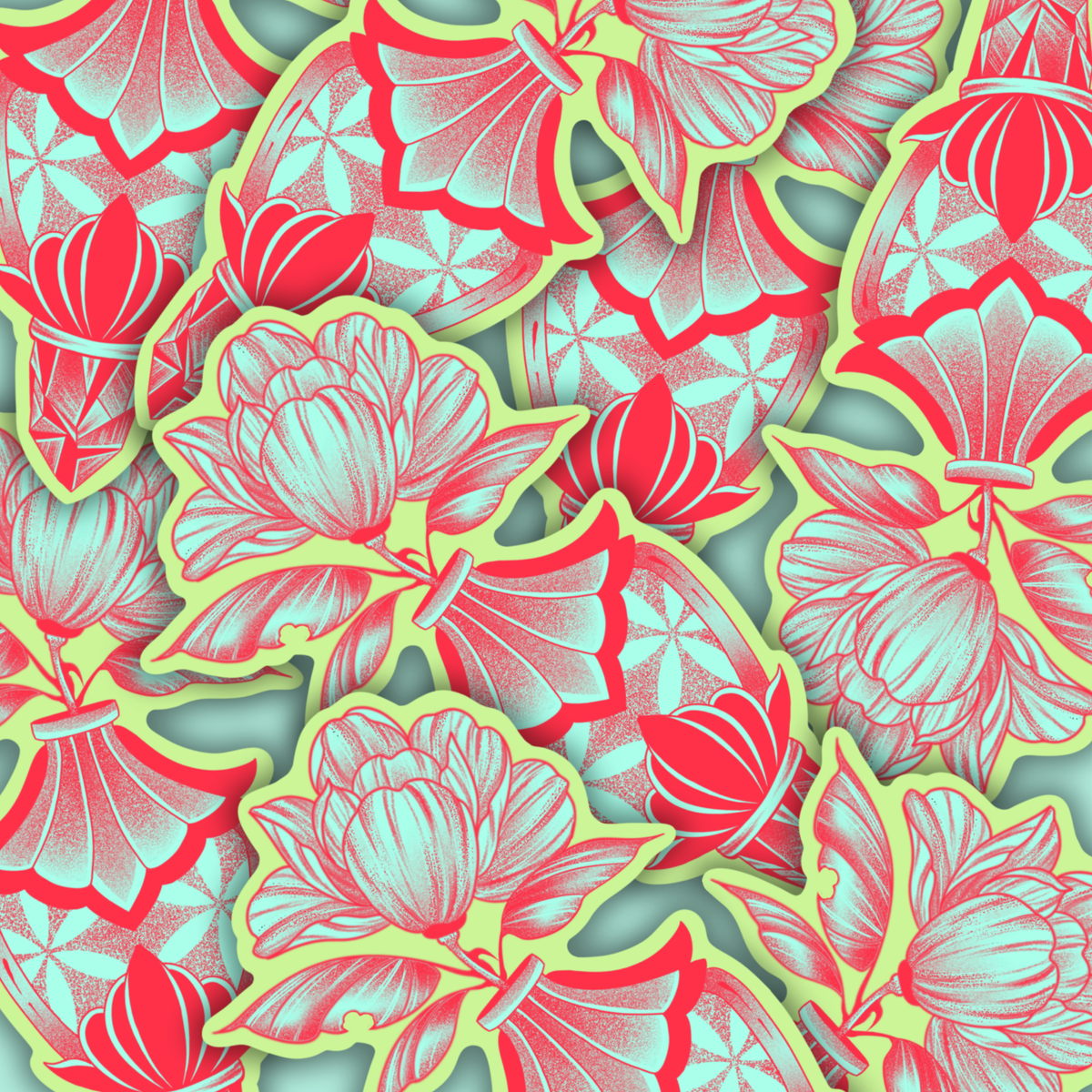 and for the lady, a flower | Vinyl Sticker (Shipped INTERNATIONAL)