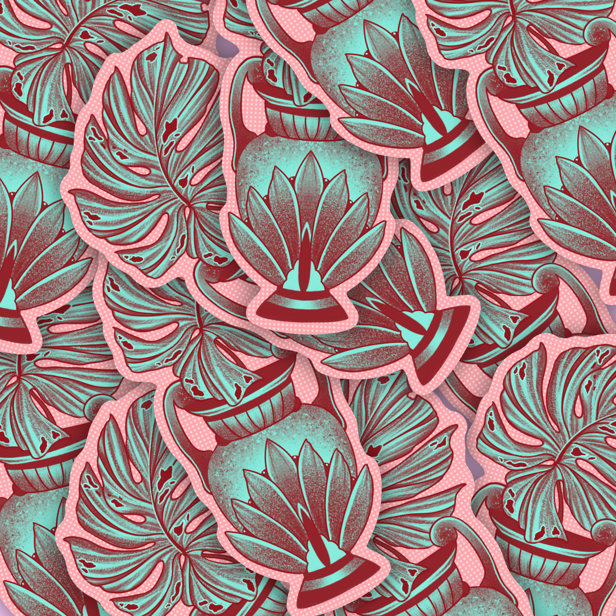 Potted Monstera | Vinyl Sticker