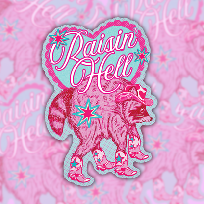 Jimothy RAISIN' HELL | Vinyl Sticker