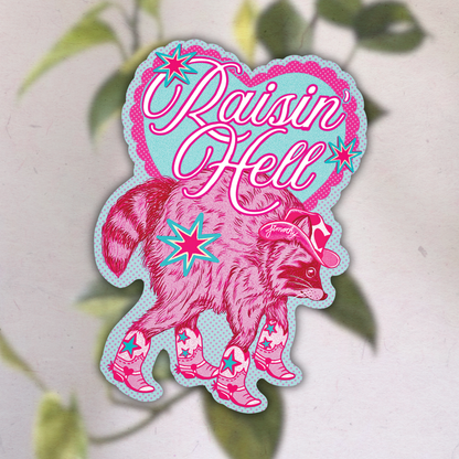 Jimothy RAISIN' HELL | Vinyl Sticker