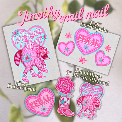 ALL HAIL Jimothy | Snail mail VALUE Pack!