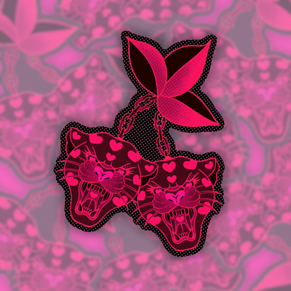 Cherry Kitties | Vinyl Sticker (Shipped INTERNATIONAL)